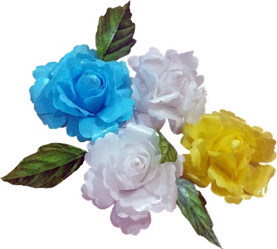 wafer paper edible roses