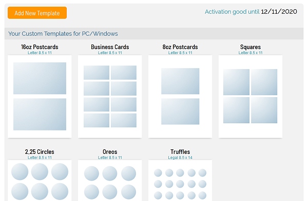 iprint template designer create custom icing sheet sizes for edible printing